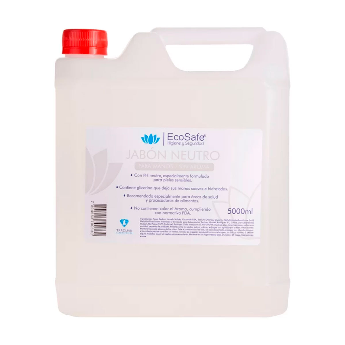 JABON GLICERINA SIN AROMA HORECA 5 LTS. ECOSAFE