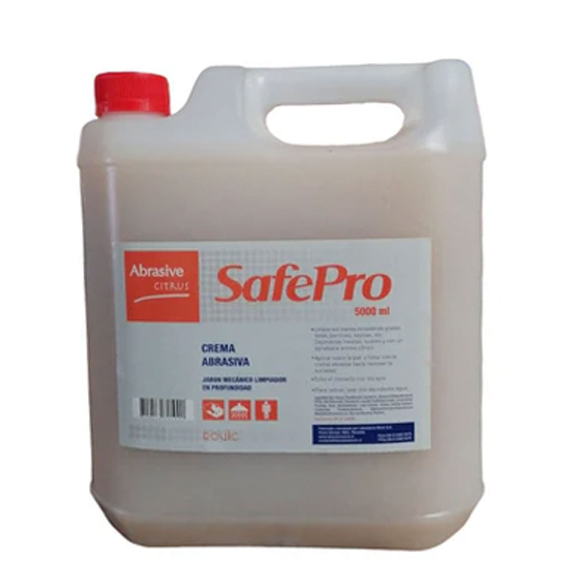 JABON MECÁNICO CREMOSO CITRUS C/MICROPARTICULAS 5 KL SAFEPRO