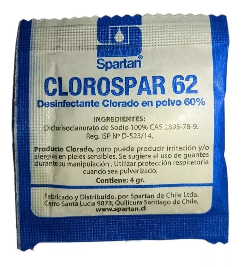 CLORO CLOROSPAR 62 SACHET 4GR PACK 12 SOBRES