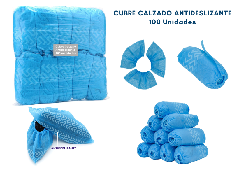 CUBRE CALZADO TIPO TELA 100 UNIDADES / 50 PARES.
