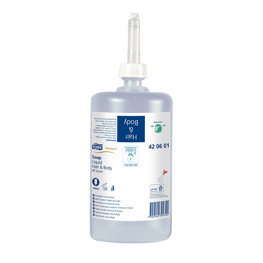 JABON TORK CABELLO Y CUERPO (HAIR & BODY) 1.000 ML.