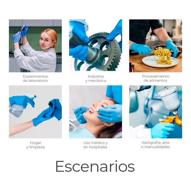 GUANTE NITRILO CAJA 100 UNIDADES / 50 PARES.T/XS-S-M-L-XL - Imagen 3