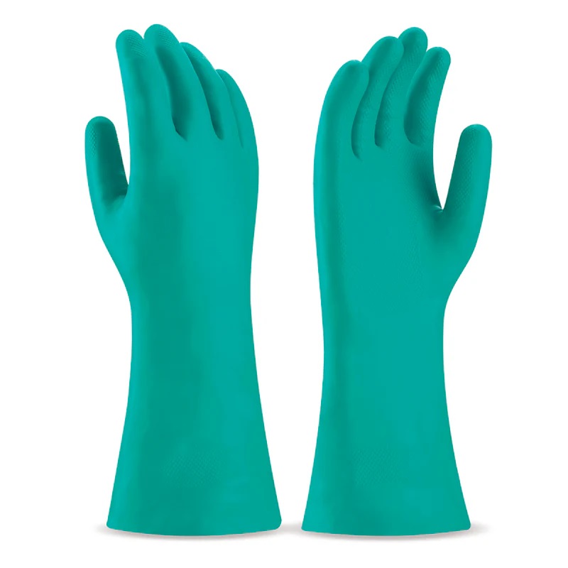 GUANTES DE NITRILO VERDE PAR